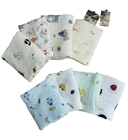 JESMARY-XƯỞNG SẢN XUẤT KHĂN SỮA MUSLIN CHO BÉ CAO CẤP TẠI VIỆT NAM