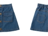 JESMARY – Chân Váy Jean Bé Gái:  Chất Liệu Denim Mềm Mại, Bền Đẹp Chuẩn Xuất Khẩu