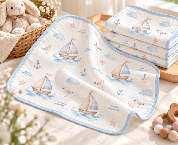 JESMARY - Khăn Sữa Sợi Tre Được Gia Công Tỉ Mỉ, Đáp Ứng Nhu Cầu Sản Xuất Cho Thương Hiệu Riêng