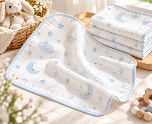 JESMARY - Khăn Sữa Sợi Tre Tiện Dụng, Mềm Êm, Phù Hợp Cho Gia Đình Và Các Thương Hiệu Mẹ Bé