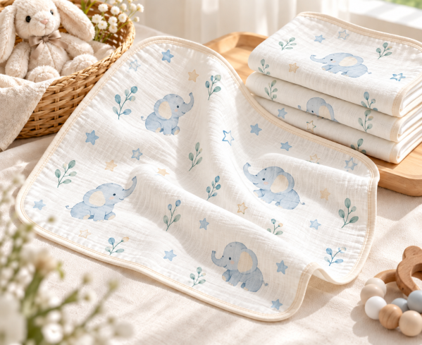 JESMARY - Khăn Sữa Sợi Tre Theo Yêu Cầu, Gia Công Linh Hoạt Cho Thương Hiệu Mẹ Bé Và Đơn Vị Kinh Doanh