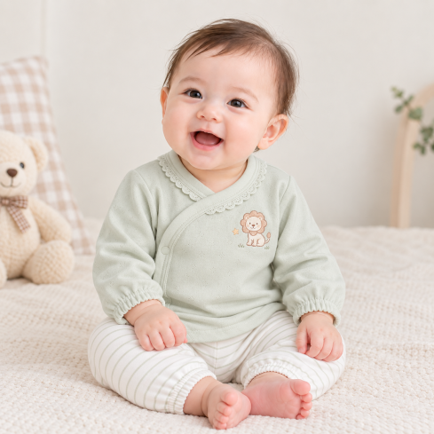 JESMARY - Áo Phông Sợi Tre Siêu Mềm Thoáng Khí Họa Tiết Động Vật Đáng Yêu Cho Bé