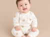 JESMARY - Bộ Dài Tay Cotton Mềm Mịn Màu Kem Nhẹ Nhàng, Giữ Ấm Cho Bé Sơ Sinh