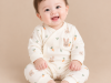 JESMARY - Áo Sơ Sinh Cài Nút Vải Muslin Mềm Thoáng, Tiện Lợi Khi Thay Đồ Cho Bé