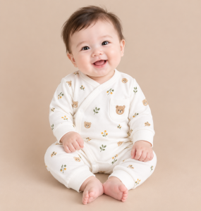 JESMARY – Bộ Sơ Sinh Vải Bamboo Mây Trời Mềm Mát Cho Bé Ngủ Ngon