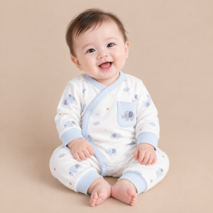 JESMARY – Bộ Sơ Sinh Cotton Chải Kỹ Màu Xanh Mint Mềm Mịn Thoáng Mát Cả Ngày