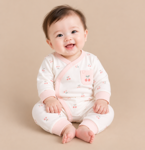 JESMARY – Bộ Đồ Sơ Sinh Cotton Vàng Nhạt Mềm Mát Đáng Yêu Cho Bé
