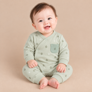 JESMARY - Muslin Newborn Baby Clothing Set with Cloud and Bear Prints, Lightweight, Soft and Breathable