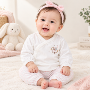 JESMARY - Long-Sleeve Newborn Baby Clothing Set in Soft Cotton and Light Tones, Warm and Easy to Wear