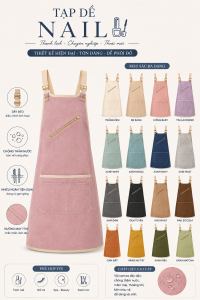 JESMARY -  Xưởng Sản Xuất Tạp Dề Nail Chống Nước Phủ PU Cao Cấp JESMARY: Giải Pháp Bảo Hộ Chuyên Sâu Cho Khu Vực Hóa Chất & Gội Dưỡng Sinh