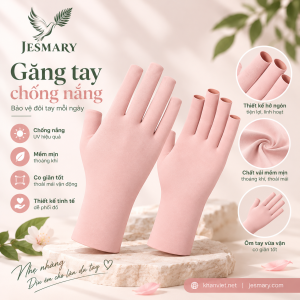 JESMARY -  Bảo Vệ Đôi Tay Thợ Nail Chuyên Nghiệp Với Bao Tay Thêu Logo JESMARY