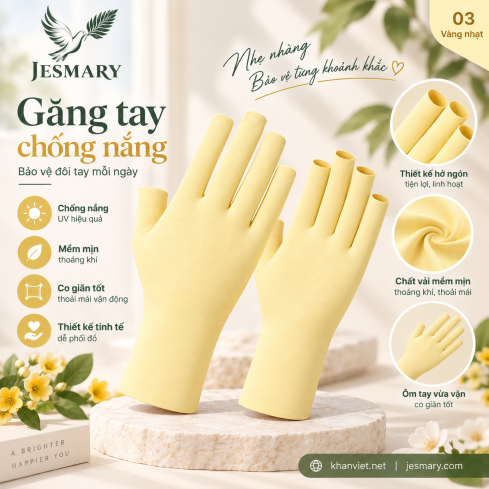 JESMARY -  Xưởng Sản Xuất Bao Tay Nail Chống Tia UV JESMARY: Giải Pháp Bảo Vệ Da Tay Toàn Diện Trước Đèn Hơ Gel