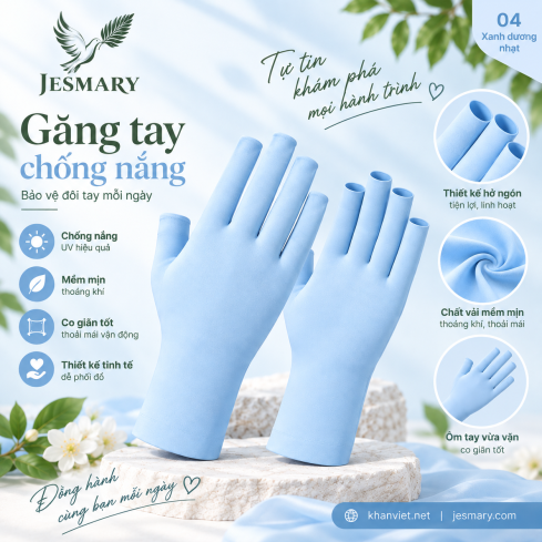 JESMARY -  Xưởng Sản Xuất Bao Tay Nail Cotton Thun Co Giãn Đa Chiều JESMARY: Giải Pháp Êm Ái & Linh Hoạt Cho Thợ Làm Móng