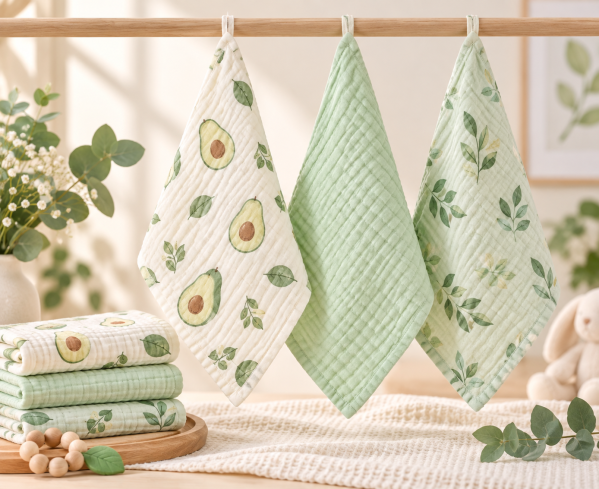 JESMARY - Xưởng Sản Xuất Khăn Muslin Dành Cho Trẻ Nhỏ, Đa Dạng Mẫu Mã Và Màu Sắc Cho Bé Yêu