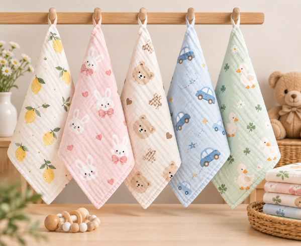 JESMARY - Xưởng Sản Xuất Khăn Sữa Muslin Với Quy Trình Gia Công Chủ Động
