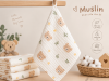 JESMARY - Khăn Sữa Muslin Gọn Nhẹ, Tiện Dụng Cho Mẹ Và Bé