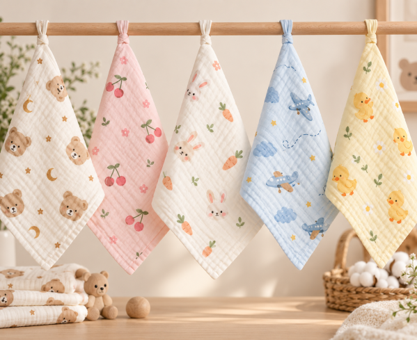 JESMARY - Sản Xuất Khăn Sữa Muslin Cho Thương Hiệu Mẹ Và Bé