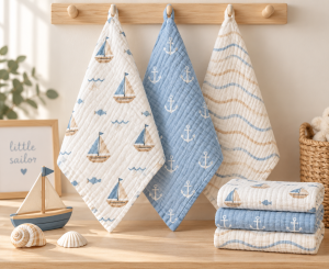 JESMARY - Khăn Sữa Muslin Nhẹ Mềm, Tiện Ích Trong Chăm Sóc Bé Hằng Ngày