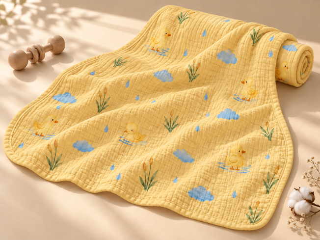 JESMARY - Khăn Tắm Muslin Cho Bé Êm Mềm, Thoáng Nhẹ, Giúp Lau Khô Người Bé Nhanh Chóng Và Dễ Chịu