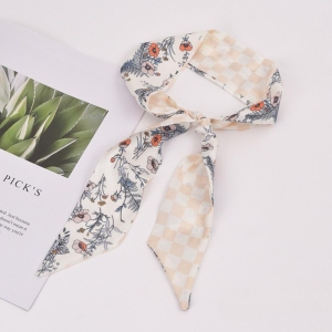 JESMARY - Xưởng in khăn twilly lụa satin óng ánh làm đồng phục hãng thời trang
